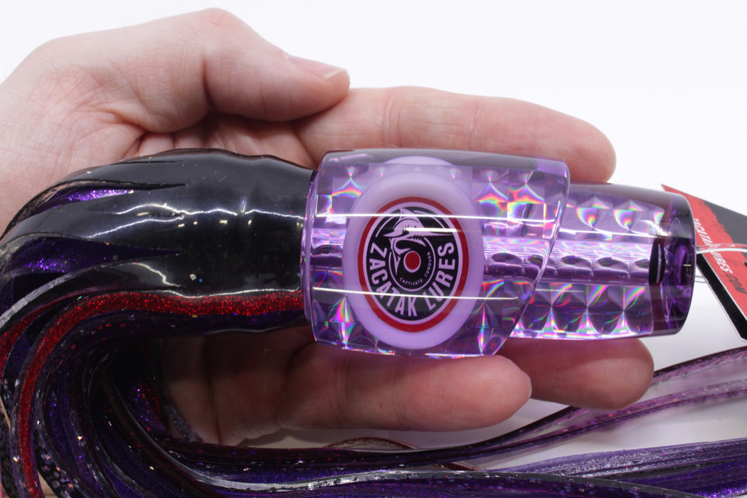 Zacatak Lures Purple Rainbow Scale Medium Thunderstruck 9" 5.7oz Skirted Purple Haze