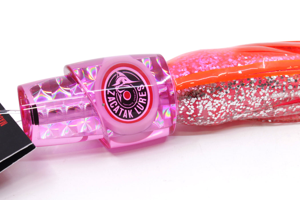 Zacatak Lures Pink Rainbow Scale Small Thunderstruck 7" 2.8oz Skirted Pinky