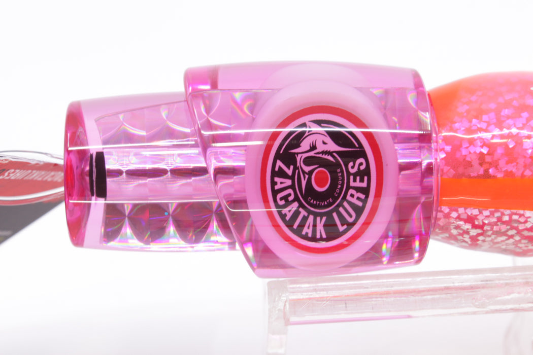 Zacatak Lures Pink Rainbow Scale Small Thunderstruck 7" 2.8oz Skirted Pinky