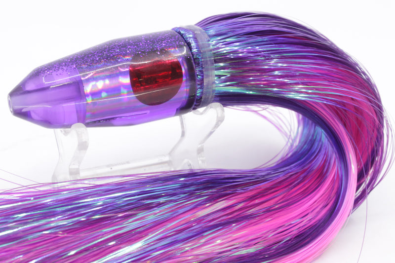 TANTRUM Lures Purple Rainbow Purple Back Small Bullet 7" 4oz Strobez Purple/Pink