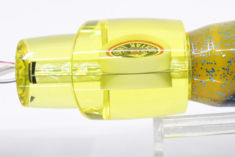 Zacatak Lures Yellow Rainbow Scale Small Thunderstruck 7" 2.8oz Skirted Jack Mack
