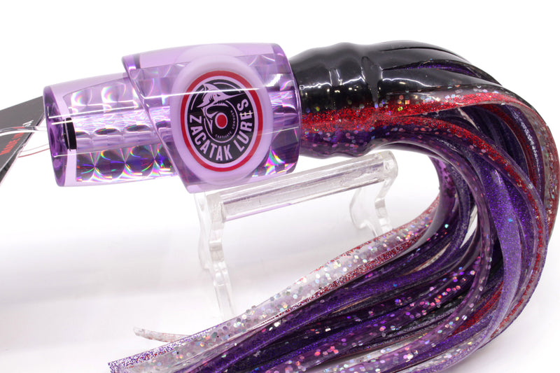 Zacatak Lures Purple Rainbow Scale Small Thunderstruck 7" 2.8oz Skirted Purple Haze