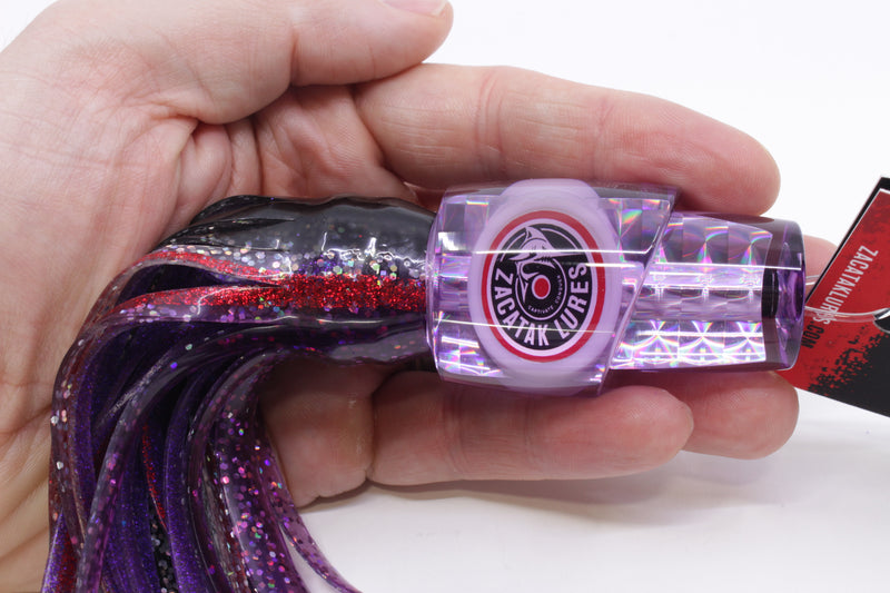 Zacatak Lures Purple Rainbow Scale Small Thunderstruck 7" 2.8oz Skirted Purple Haze