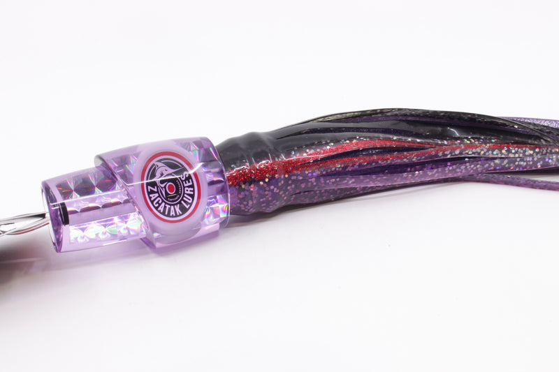 Zacatak Lures Purple Rainbow Scale Small Thunderstruck 7" 2.8oz Skirted Purple Haze