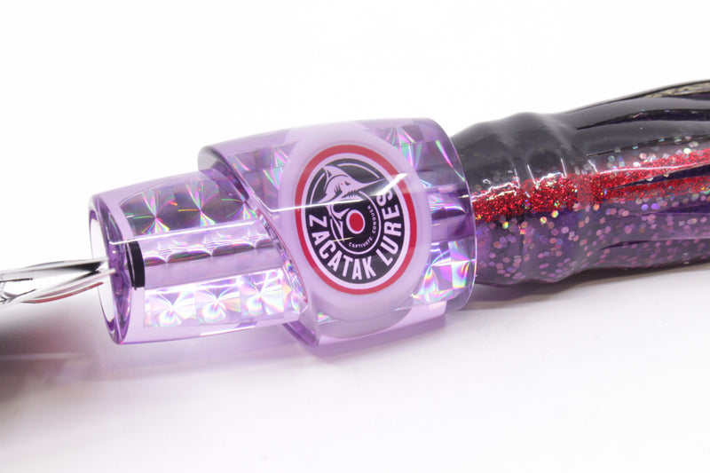 Zacatak Lures Purple Rainbow Scale Small Thunderstruck 7" 2.8oz Skirted Purple Haze