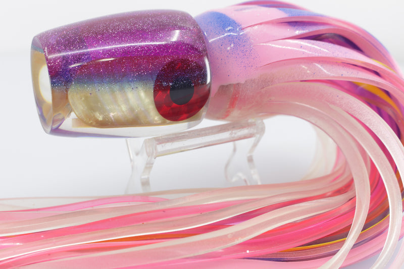 Coggin Lures Real Golden MOP Purple-Blue Back 4-Hole Copa Teardrop Invert 12" 10.5oz