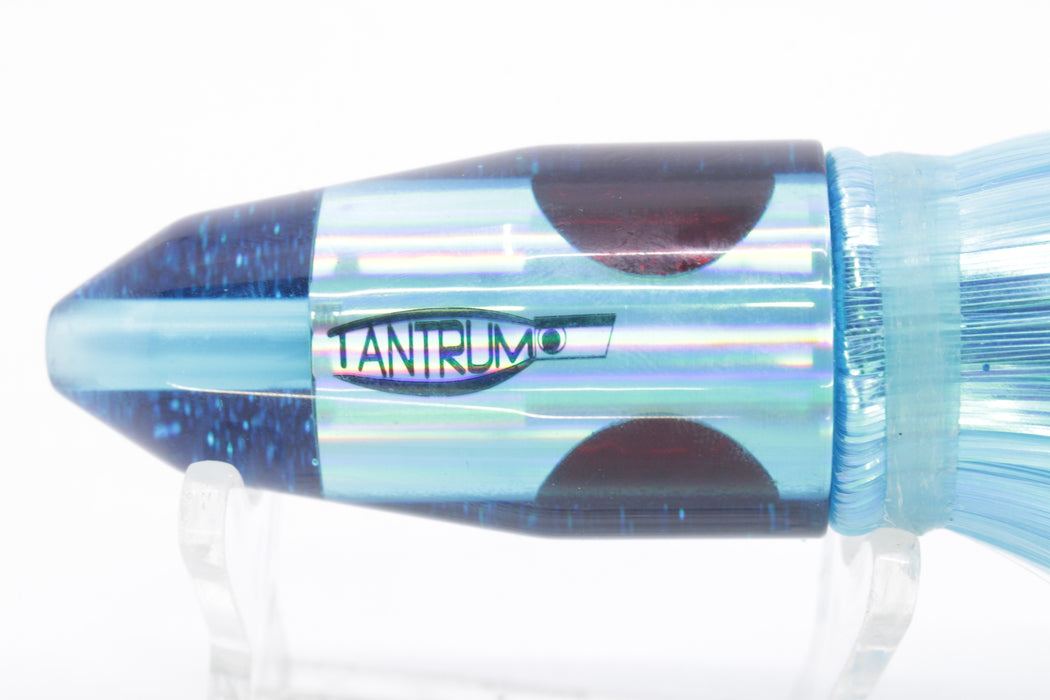 TANTRUM Lures Ice Blue Rainbow Blue Back Small Bullet 7" 4oz Strobez Ice Blue/Pink