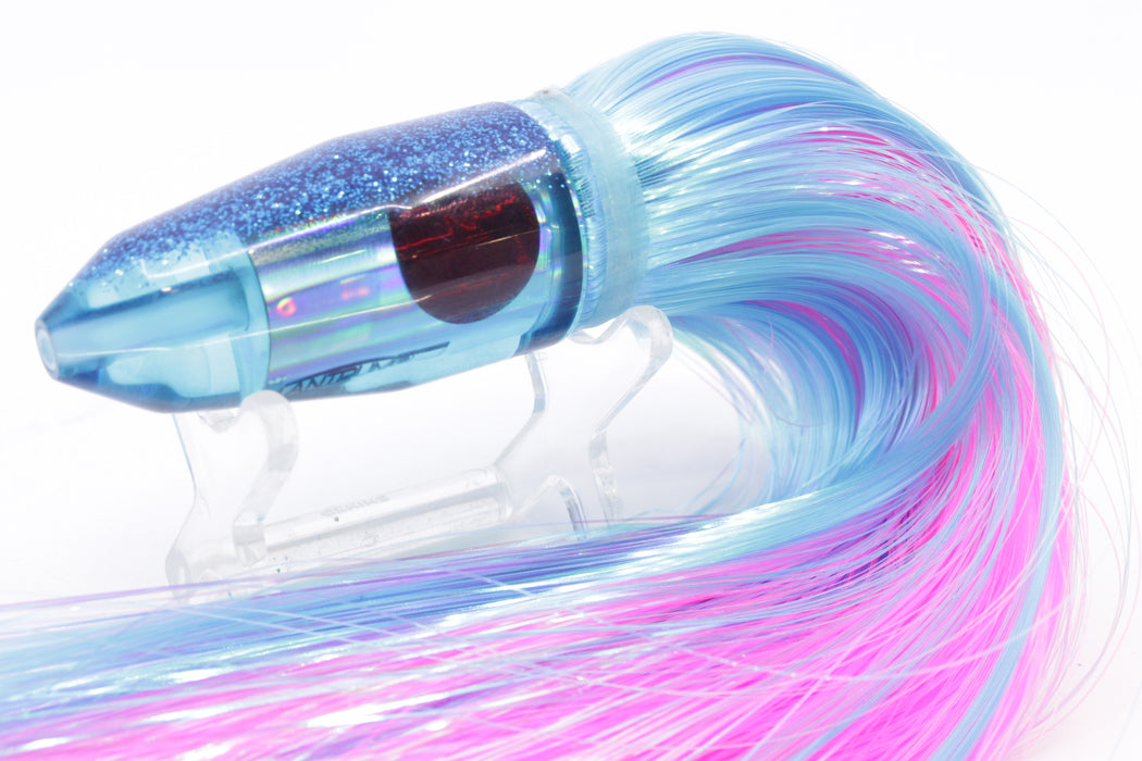 TANTRUM Lures Ice Blue Rainbow Blue Back Small Bullet 7" 4oz Strobez Ice Blue/Pink