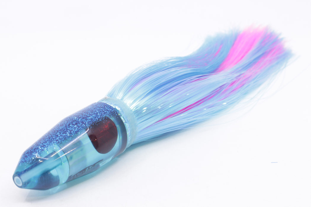 TANTRUM Lures Ice Blue Rainbow Blue Back Small Bullet 7" 4oz Strobez Ice Blue/Pink
