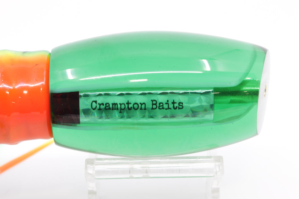 Crampton Baits Green Real MOP Apahu 12" 7.8oz Skirted Green-Orange