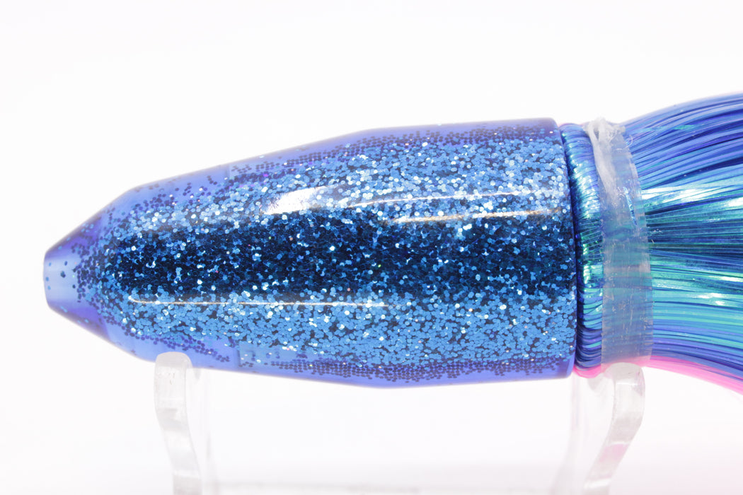TANTRUM Lures Blue Rainbow Blue Back Small Bullet 7" 4oz Strobez Blue-Pink/White