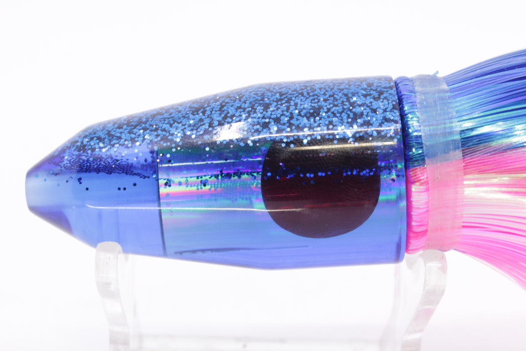 TANTRUM Lures Blue Rainbow Blue Back Small Bullet 7" 4oz Strobez Blue-Pink/White