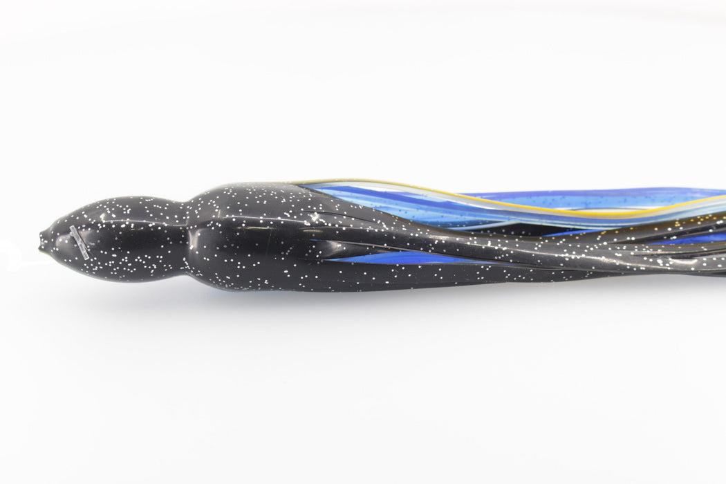 #187 BOM Replacement Skirt - Black-Blue Silver Glitter Yellow Line EZ-K