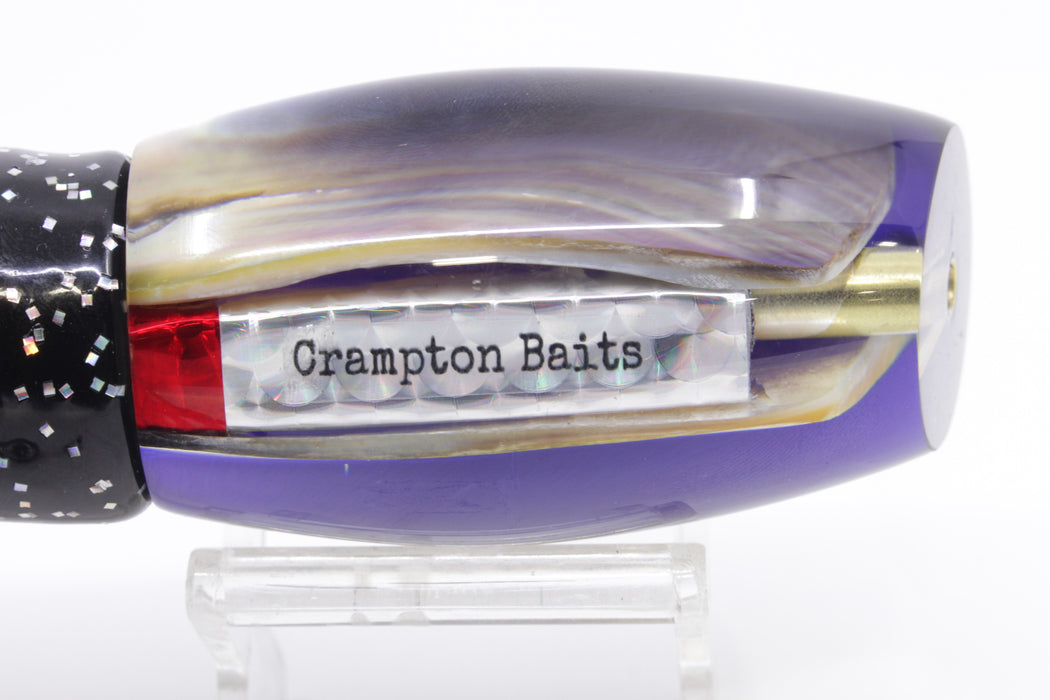 Crampton Baits Real Brown MOP Dark Purple Back Apahu 12" 7.8oz Skirted Black/Purple