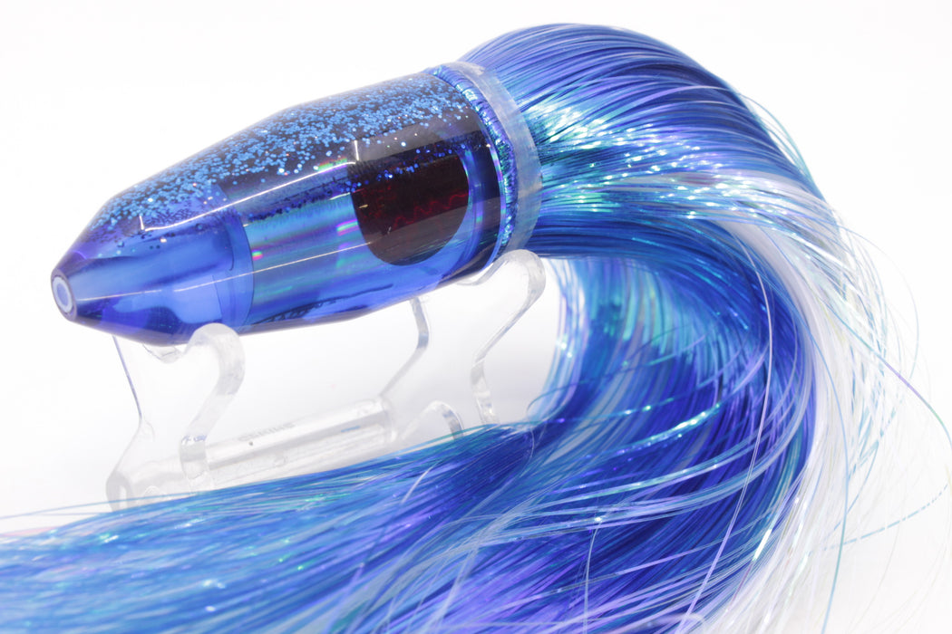 TANTRUM Lures Blue Rainbow Blue Back Small Bullet 7" 4oz Strobez Blue/White