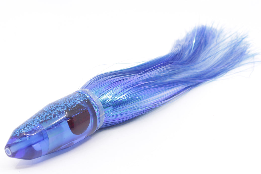 TANTRUM Lures Blue Rainbow Blue Back Small Bullet 7" 4oz Strobez Blue/White