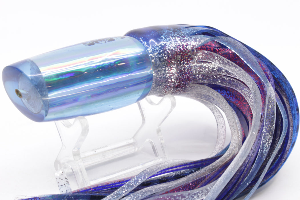 Kennly Llanes C Pro Lures Ice Blue Rainbow Lead Plunger 9" 6.7oz Skirted New Pre-Owned