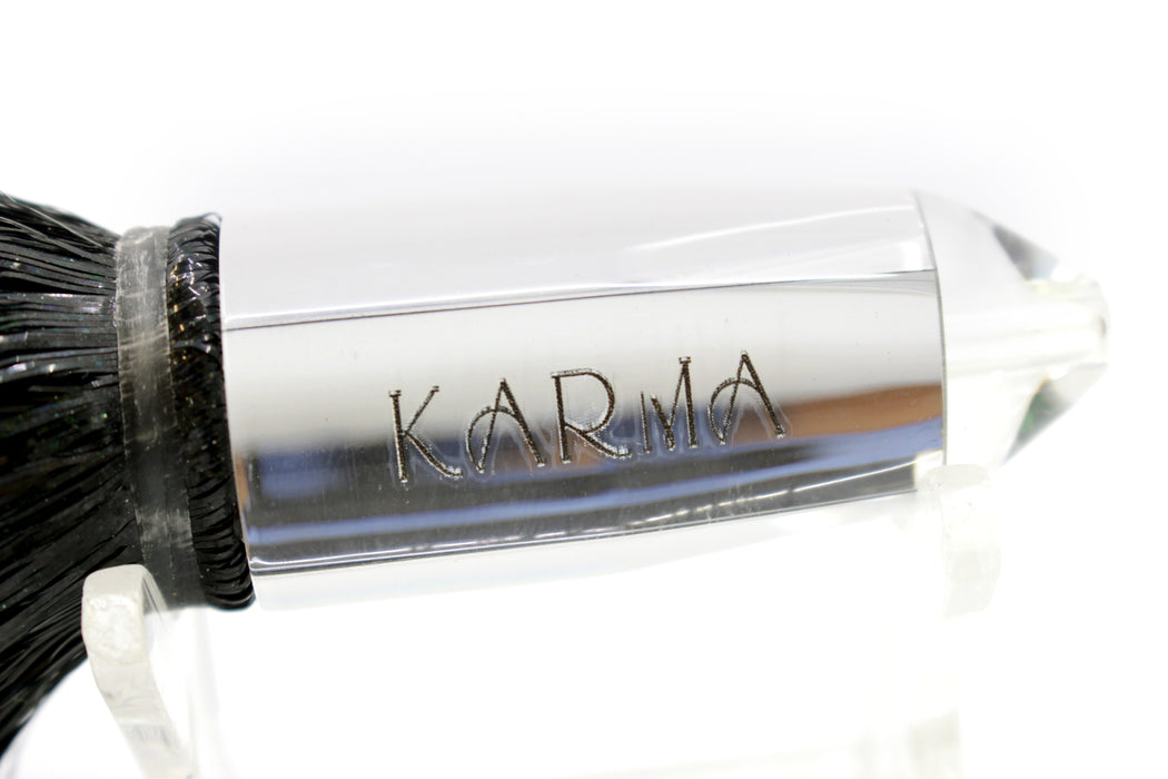 Koya Lures Mirrored Karma Bullet 7" 3.3oz Strobez Flashabou Black-Green
