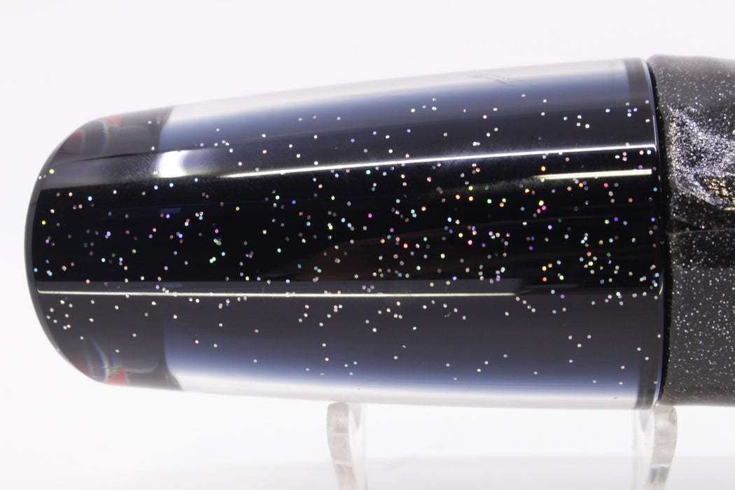 TANTRUM Lures Mirrored Black Back Red Eyes XL Kaboom 14" 10.5oz Vinyl Black