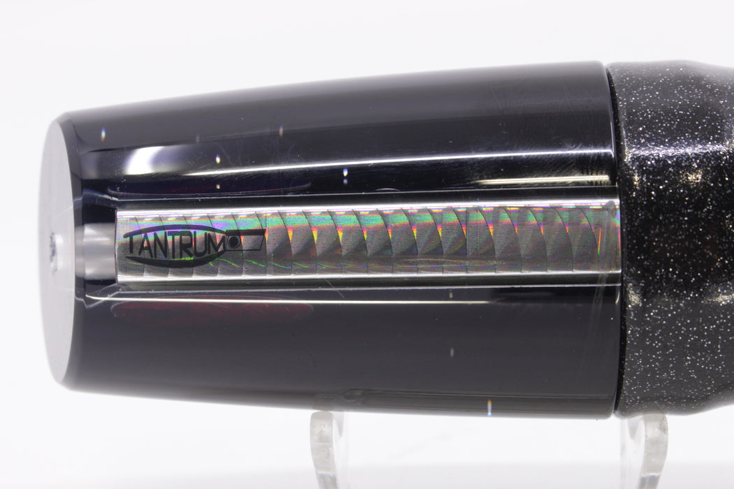 TANTRUM Lures Mirrored Black Back Red Eyes XL Kaboom 14" 10.5oz Vinyl Black