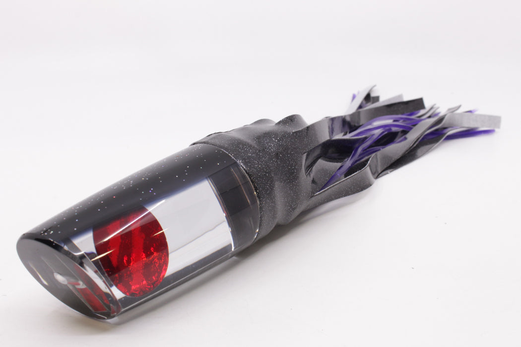 TANTRUM Lures Mirrored Black Back Red Eyes XL Kaboom 14" 10.5oz Vinyl Black