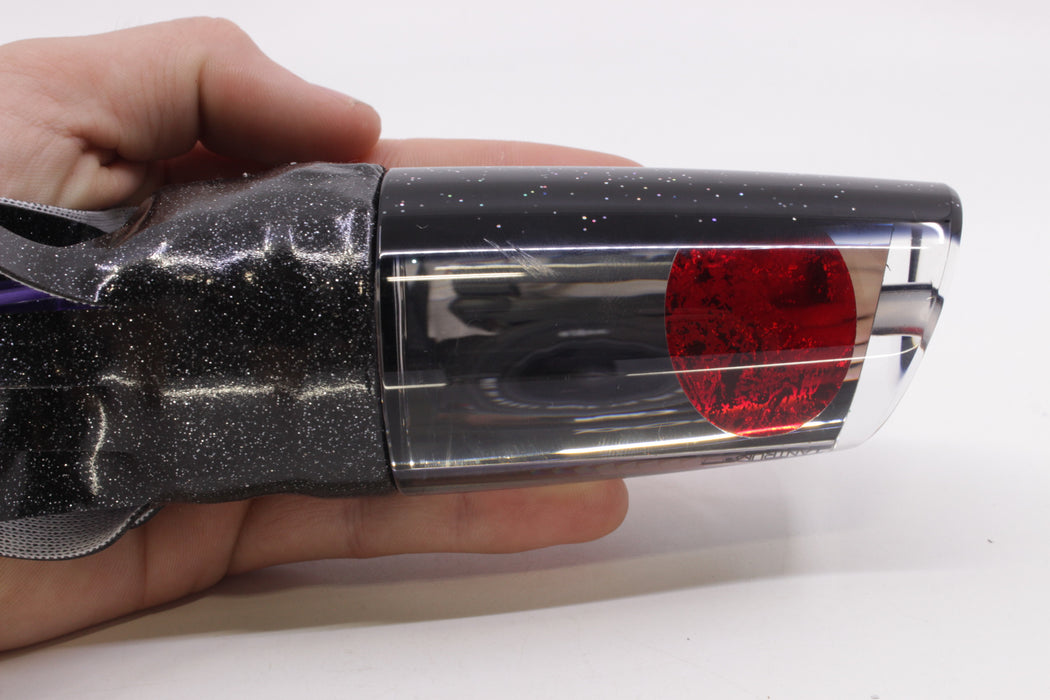 TANTRUM Lures Mirrored Black Back Red Eyes XL Kaboom 14" 10.5oz Vinyl Black