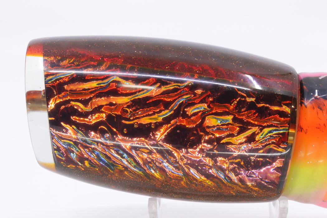 Coggin Lures Orange Dichro Root Beer Back Tado Mauna Kea 45 14" 15oz Skirted