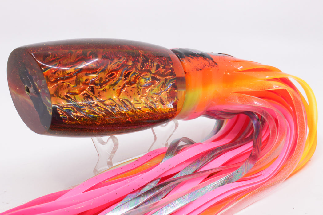 Coggin Lures Orange Dichro Root Beer Back Tado Mauna Kea 45 14" 15oz Skirted