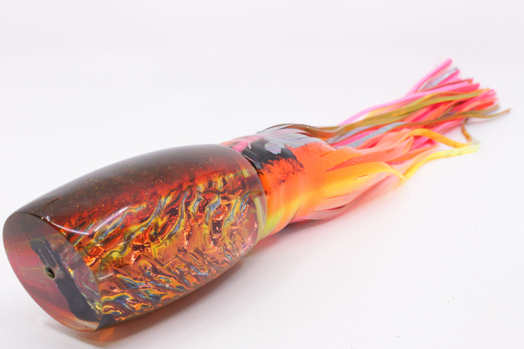 Coggin Lures Orange Dichro Root Beer Back Tado Mauna Kea 45 14" 15oz Skirted