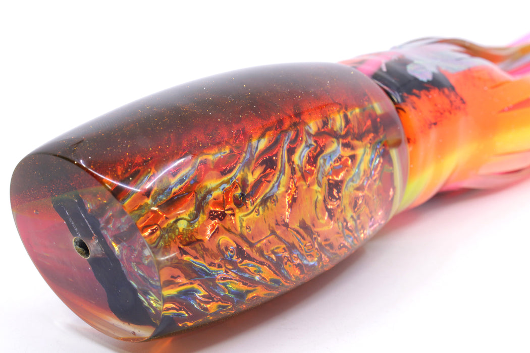 Coggin Lures Orange Dichro Root Beer Back Tado Mauna Kea 45 14" 15oz Skirted
