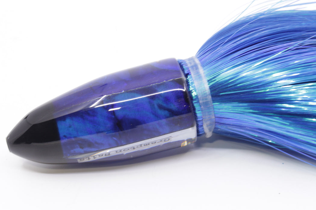 Crampton Baits Dark Blue MOP Bullet 9" 3.6oz Strobez Royal Blue/Purple