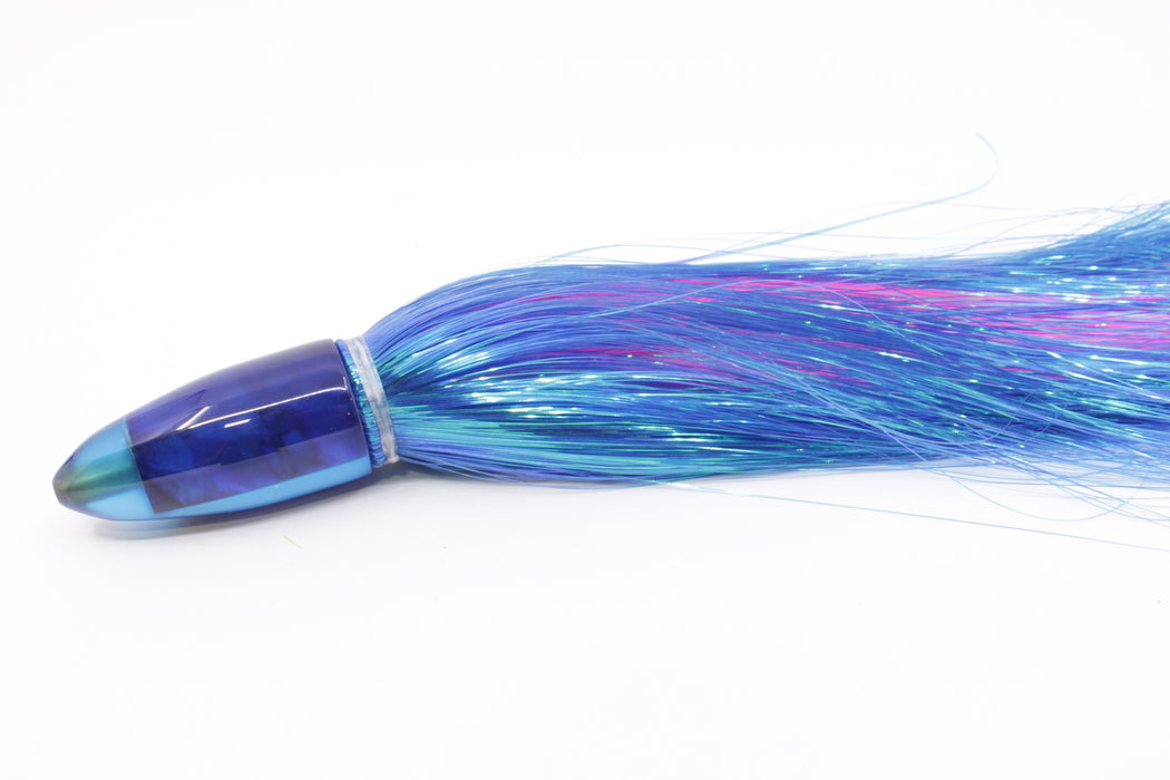 Crampton Baits Blue MOP Bullet 9" 3.6oz Strobez Royal Blue/Pink