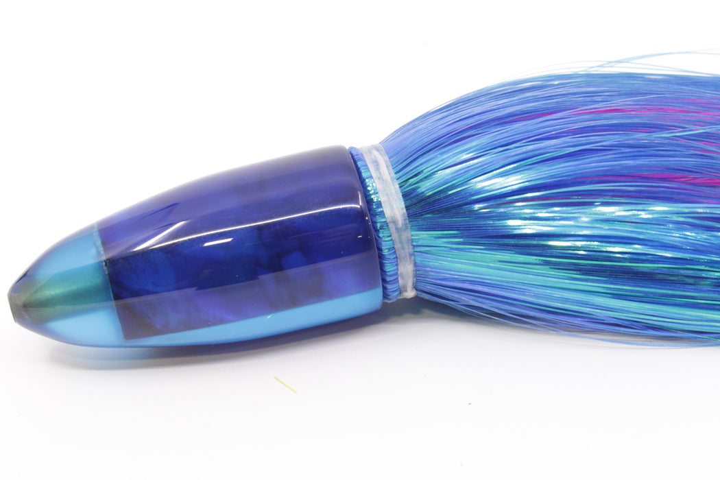 Crampton Baits Blue MOP Bullet 9" 3.6oz Strobez Royal Blue/Pink