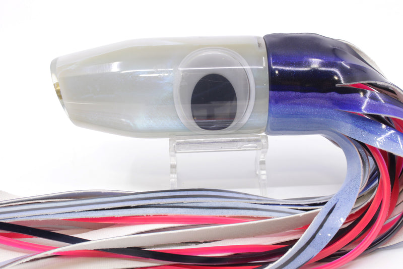 Crampton Baits Blueberry Pearl XL Plunger 14" 9.3oz Fired Tailz Vinyl Skipjack *FLAW*