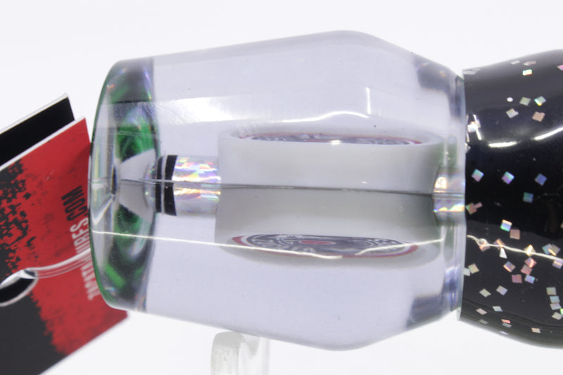 Zacatak Lures Silver Rainbow Medium Roach 9" 4.1oz Skirted Green Lantern