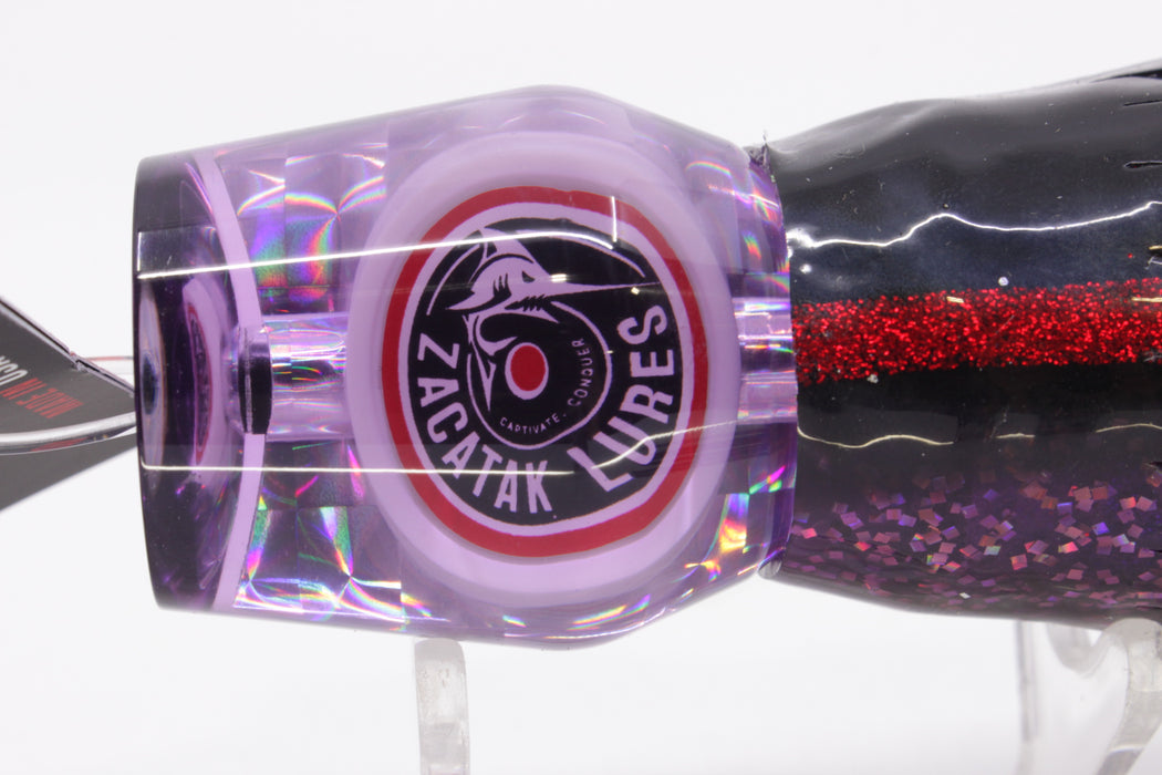 Zacatak Lures Purple Rainbow Medium Roach 9" 4.1oz Skirted Purple Haze