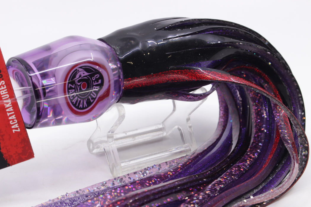Zacatak Lures Purple Rainbow Medium Roach 9" 4.1oz Skirted Purple Haze