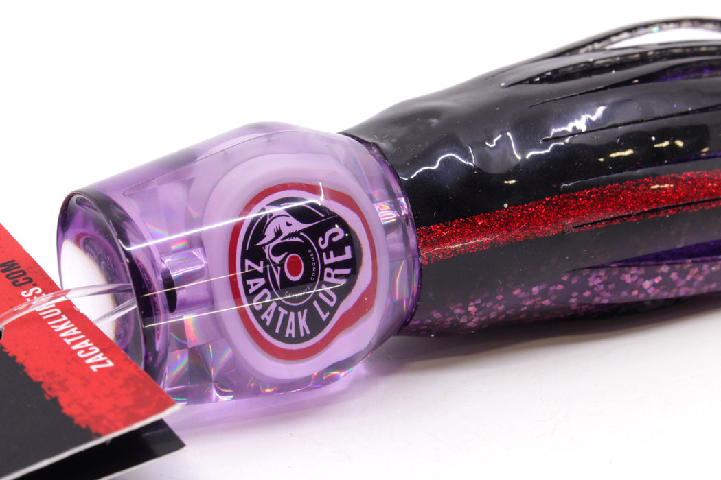 Zacatak Lures Purple Rainbow Medium Roach 9" 4.1oz Skirted Purple Haze