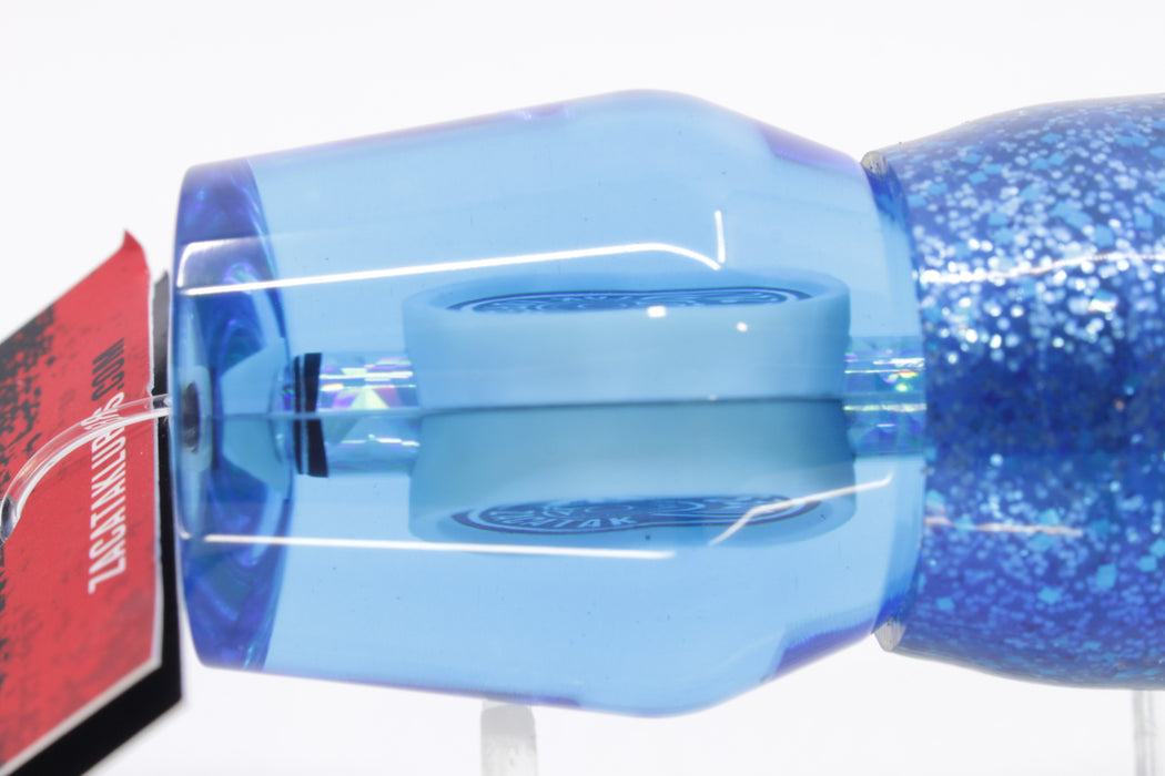 Zacatak Lures Blue Rainbow Medium Roach 9" 4.1oz Skirted Flying Fish