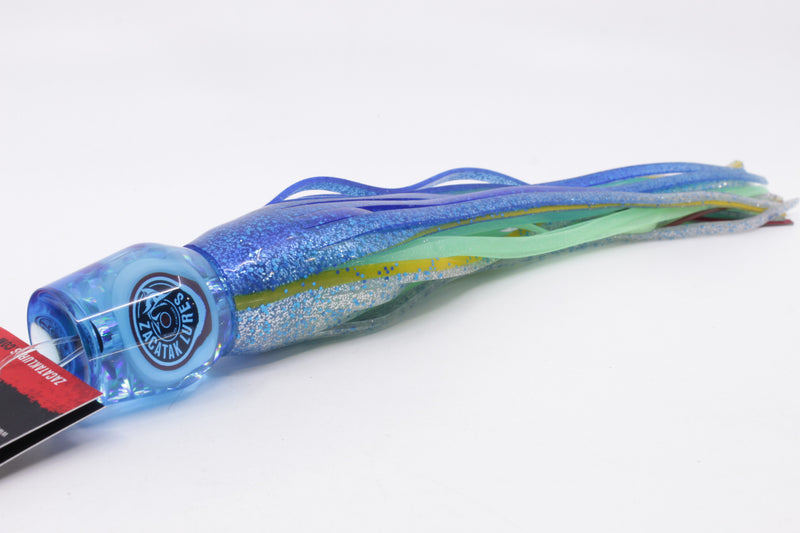 Zacatak Lures Blue Rainbow Medium Roach 9" 4.1oz Skirted Flying Fish