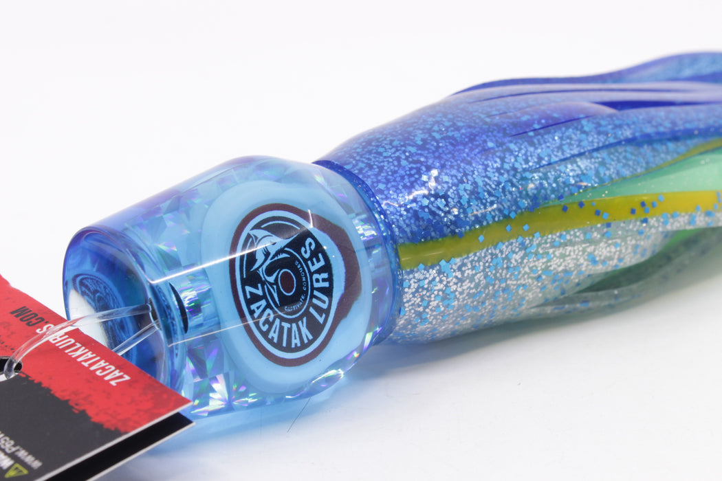 Zacatak Lures Blue Rainbow Medium Roach 9" 4.1oz Skirted Flying Fish