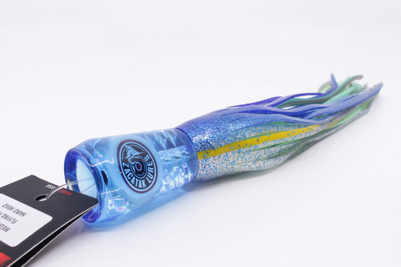 Zacatak Lures Ice Blue Rainbow Medium Vamp 9" 5oz Skirted Flying Fish