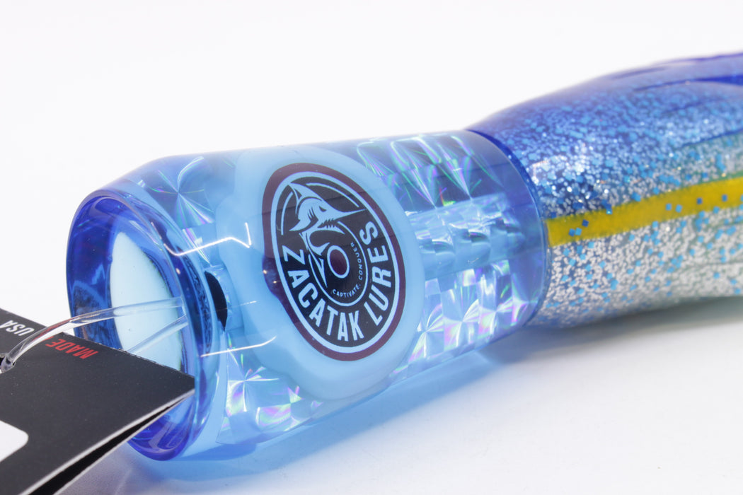 Zacatak Lures Ice Blue Rainbow Medium Vamp 9" 5oz Skirted Flying Fish