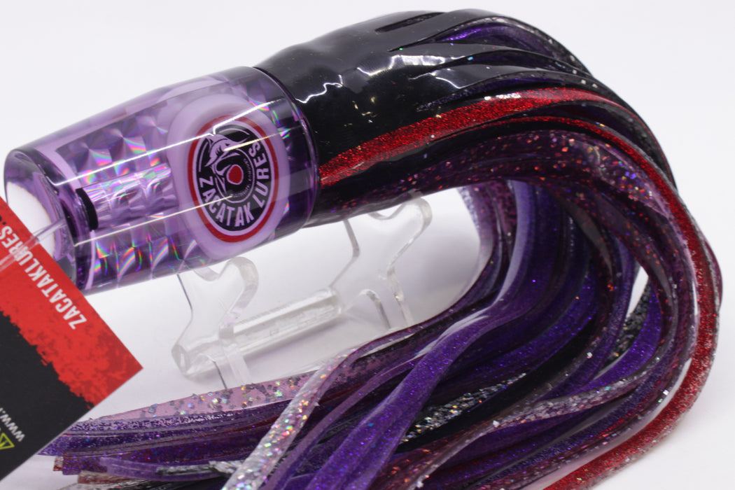 Zacatak Lures Purple Rainbow Medium Sprocket 9" 4.5oz Skirted Purple Haze