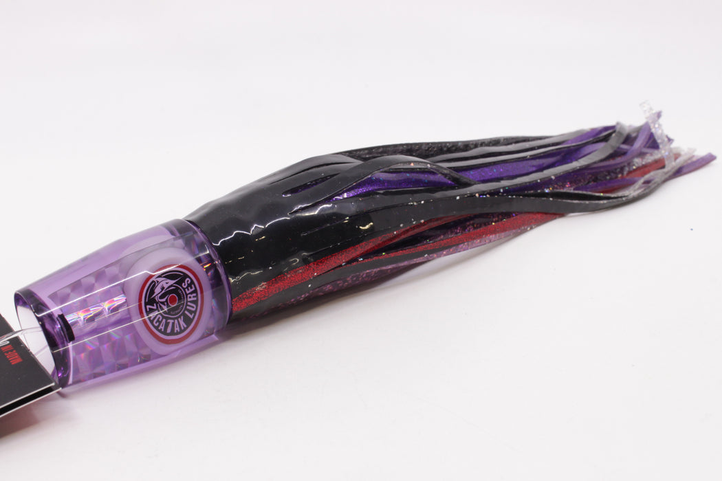 Zacatak Lures Purple Rainbow Medium Sprocket 9" 4.5oz Skirted Purple Haze