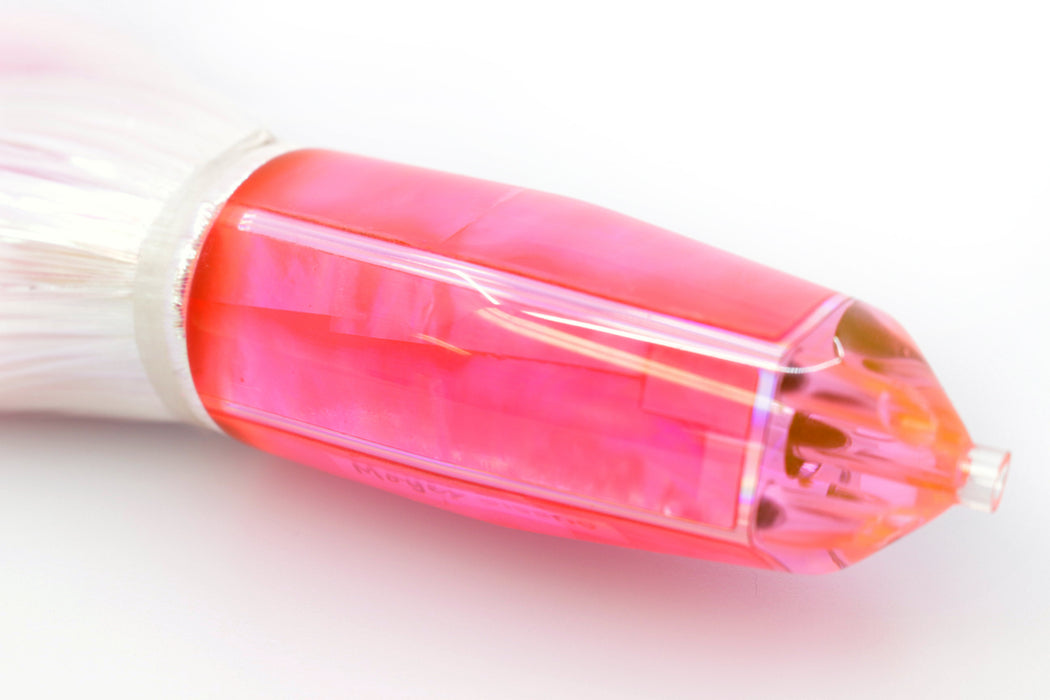Moyes Lures Fluorescent Pink MOP 4-Hole Medium Sicario Bullet 10" 7.1oz Strobez