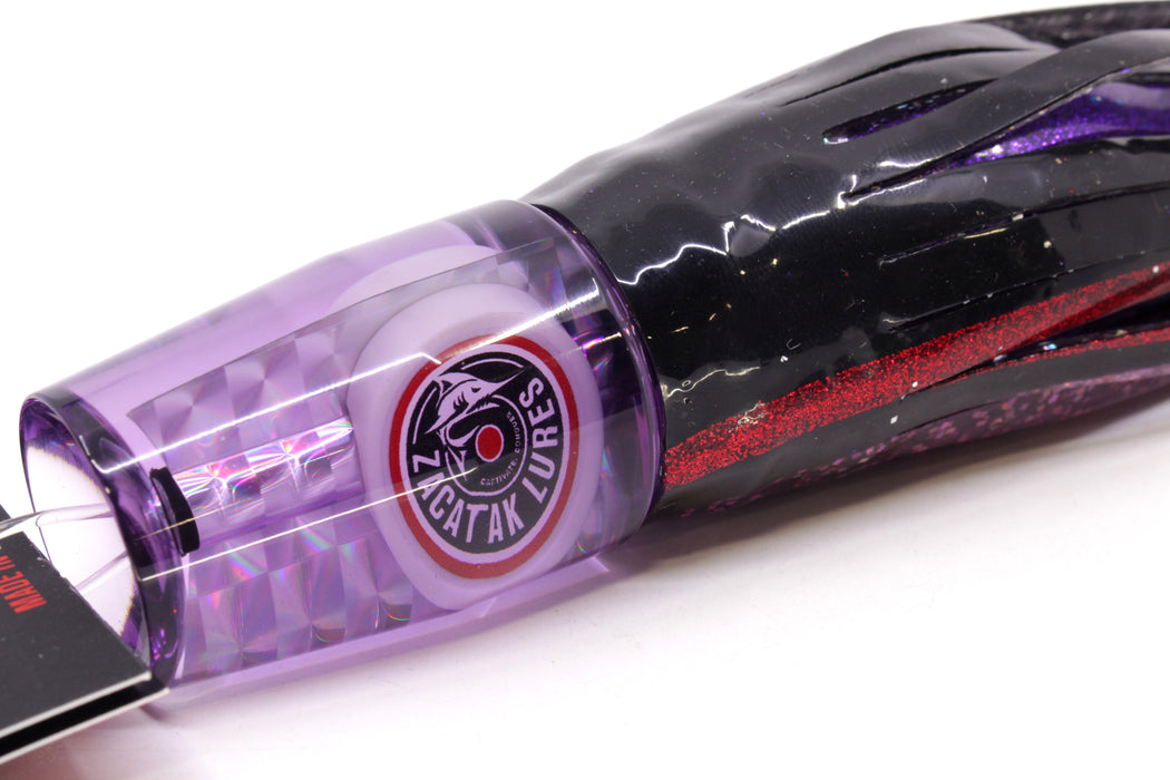 Zacatak Lures Purple Rainbow Medium Sprocket 9" 4.5oz Skirted Purple Haze