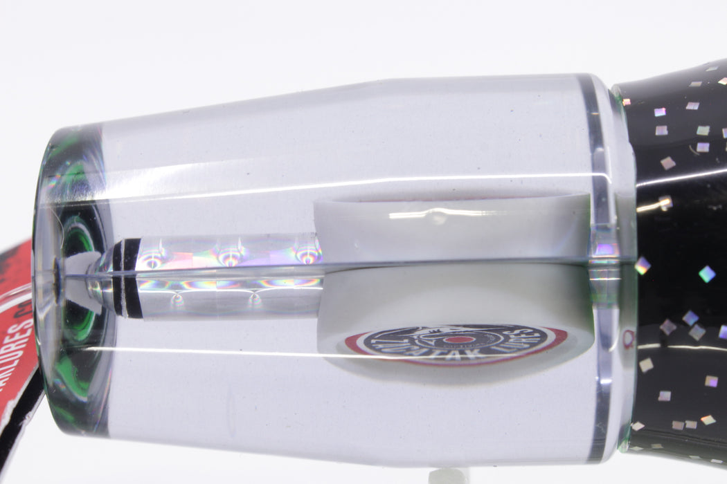 Zacatak Lures Silver Rainbow Medium Sprocket 9" 4.5oz Skirted Green Lantern