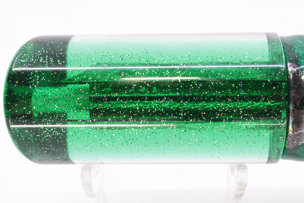 TANTRUM Lures Abalone Shell Green Back Large Tube 12" 8.5oz Skirted Green Aurora