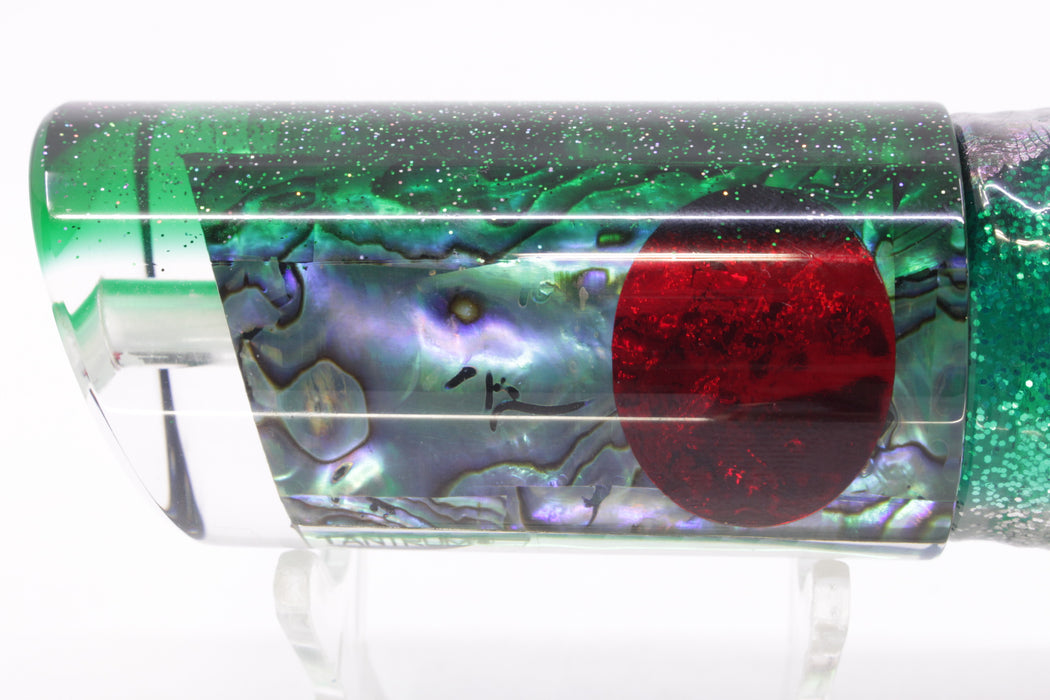 TANTRUM Lures Abalone Shell Green Back Large Tube 12" 8.5oz Skirted Green Aurora